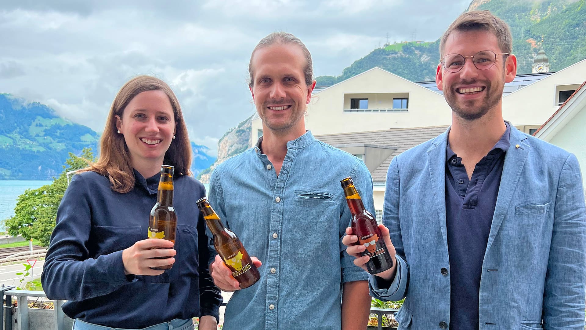 Gruppenbild: Charlotte Germann, Kari Schilter, David Imhof